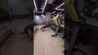 Incline crawl push ups on dumbell rack🔥 give it a try [upl. by Najed]