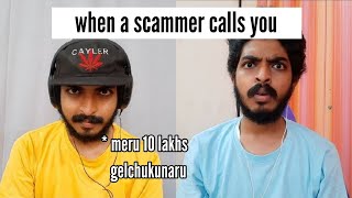 when a scammer mosagallu calls you [upl. by Esinet991]