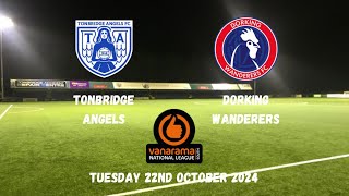 ANOTHER SPECIAL TUESDAY NIGHT UNDER THE LIGHTS  Tonbridge Angels 10 Dorking Wanderers 22102024 [upl. by Hjerpe]