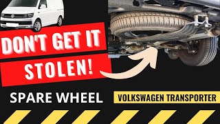 How To Secure Spare Wheel Volkswagen Transporter T4 T5 T6 Locking Bolt [upl. by Ppik]