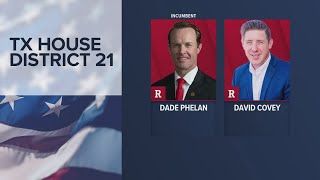 Results for the Texas House Dist 21 Republican Primary runoff between Dade Phelan David Covey [upl. by Yerfej777]