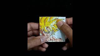 Goku Transformations  Endless Card shorts diy tutorial anime art [upl. by Retsam]