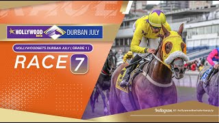 20220702 Hollywoodbets Durban July Race 7 won by SPARKLING WATER [upl. by Leviralc177]