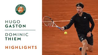 Hugo Gaston vs Dominic Thiem  Round 4 Highlights  RolandGarros 2020 [upl. by Jemina]