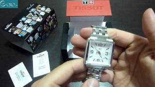 TISSOT Quadrato Silver Mens Watch T0055101127700  Eorogr [upl. by Asiil]