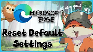 Reset Microsoft Edge to Factory Settings  Guide Glimpse [upl. by Melisse]