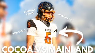 THIS 4 STAR RECEIVER WENT OFF COCOA VS MAINLAND [upl. by Basilio]