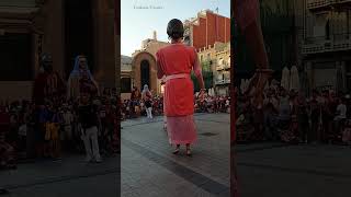 Roman gigants Gegants del Barri del Miracle Tarragona CataloniaSpain shorts [upl. by Dlonyer]