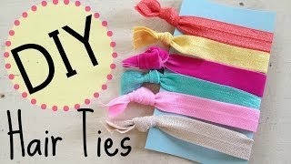 DIY Creasless Hair Ties  No Sew  by Michele Baratta [upl. by Yttam]