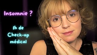 ASMR  1h de check up médical  vidéo spéciale insomnie très calme [upl. by Nirrak]