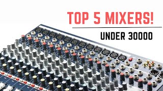 Top 5 Audio Mixers under ₹30000 [upl. by Anelra]