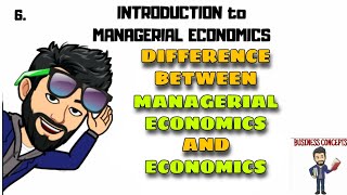 DIFFERENCE BETWEEN MANAGERIAL ECONOMICS and ECONOMICS [upl. by Gilchrist]