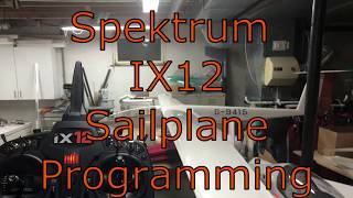 Spektrum IX12 Sailplane programming [upl. by Eilujna]