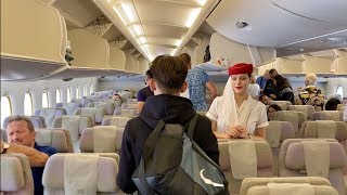 Emirates Airbus A380  Dubai to Amsterdam Economy Class [upl. by Ringsmuth]