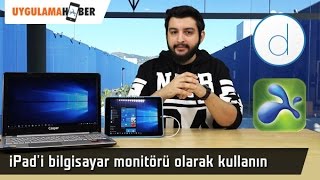 iPadi bilgisayar monitörü olarak kullanın Duet ve Splashtop inceleme videosu  DONANIM HABER [upl. by Suzie]