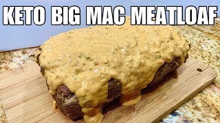 Keto Big Mac Meatloaf  Easy Keto Dinner or Meal Prep Recipe [upl. by Hsur]