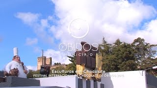 Esculturas em Chocolate no Museu Abílio • Festival Internacional de Chocolate de Óbidos 2015 [upl. by Schuler]