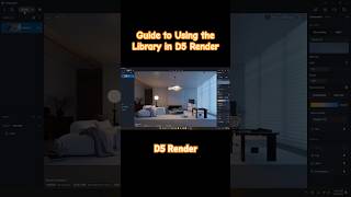 quotGuide to Using the Library in D5 Renderquot  D5 Render Tutorial shorts d5render [upl. by Cindie407]