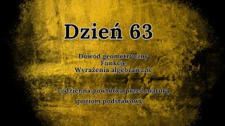 63 dzień  Codzienna powtórka przed maturą  podstawa [upl. by Fira]