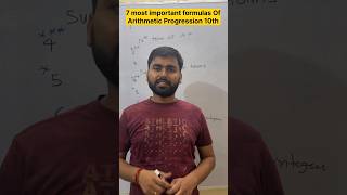 Most important formula of arithmetic progressions for class 10th Math arithmeticprogression AP [upl. by Ube]