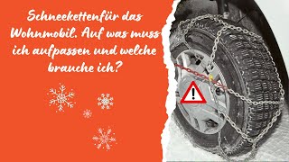 Schneeketten für das Wohnmobil 1 [upl. by Twedy904]