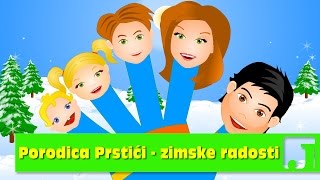 Porodica Prstići  Zimske radosti  Radosti na snegu  Dečije pesme  Pesme za decu  Finger Family [upl. by Duntson]