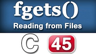 fgets Function C Programming Language Video Tutorial [upl. by Edmanda123]