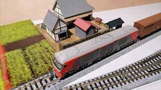 N Gauge Japanese Exhibition Layout Part 2 Starting the scenery and wiring [upl. by Ymmas]