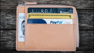 EDC Wallet ReviewLeather Zippered Mega Mini Wallet galenleather [upl. by Dearr846]