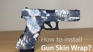 Premium Vinyl Gun Skin Wrap  Easy to Install and Fits Any Handgun  NonReflective kryptek camo [upl. by Ianej]