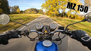 MZ ETZ 150  RAW SOUND  OLD SCHOOL TWO STROKE BIKE [upl. by Geno589]