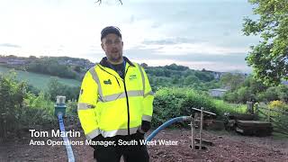 Interview with Tom Martin about the works carried out at Hillhead reservoir [upl. by Irpac]