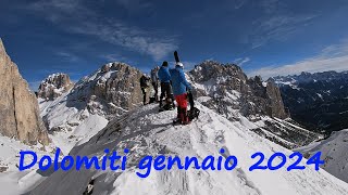 Dolomiti Gennaio 2024 [upl. by Enram]