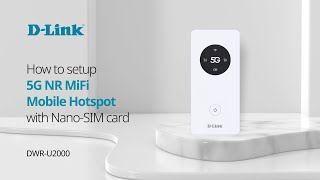 How to setup DLink DWRU2000 5G NR MiFi Mobile Hotspot with nanoSIM Card [upl. by Carli206]