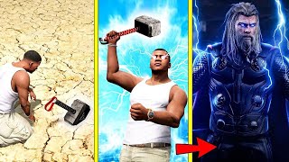 Franklin Lift Thors Mjolnir To Become Thor In Gta5  TAMIL  GTA 5 [upl. by Niwrek]