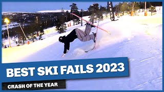 BEST SKI FAILS 2023  Crash of the Year [upl. by Eneleoj]