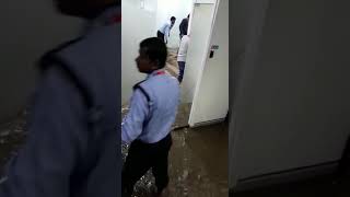 Flood in IT company Ecospace Bangalore 15102017 [upl. by Glynnis]