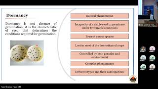 Guest Lecture Seed science Seed Dormancy and its regulation [upl. by Ferriter]