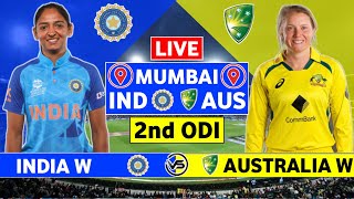 India W vs Australia W 2nd ODI Live  IND W vs AUS W ODI Live Scores amp Commentary  India W Bowling [upl. by Jeth]