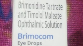 Brimonidine Tartrate and Timolol Maleate Ophthalmic Solution Brimocom Eye Drops Full Information [upl. by Wershba]