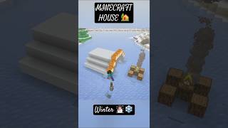 Minecraft winter 🥶❄️ house 🏡 shorts [upl. by Anuaik]