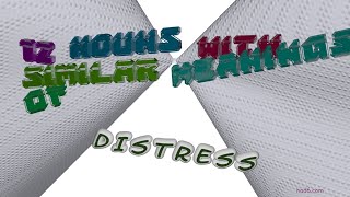 distress  13 nouns synonym of distress sentence examples [upl. by Avlem262]