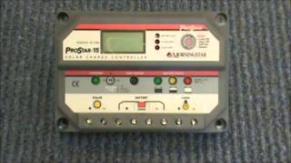 MORNINGSTAR PRO STAR CHARGE CONTROLLER [upl. by Chimene]