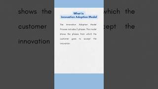 What is Innovation Adoption Model  Student Notes [upl. by Chaiken210]