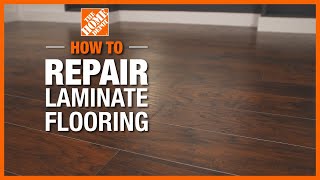 How to Repair Laminate Flooring  The Home Depot [upl. by Everest]