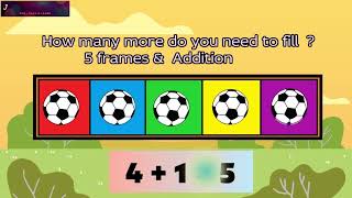 Preschool Maths conceptFive frames activity counting  addition amp subtraction using 5 frames [upl. by Nirb]