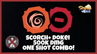 Scroch amp Dokei 500K Damage BROKEN ONE SHOT COMBO in Shindo Life  Shinobi Life [upl. by Akerue259]