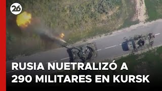 Rusia neutralizó a 290 militares ucranianos en Kursk [upl. by Calan626]