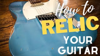 How to Relic A Guitar  Checking The Finish [upl. by Puna527]