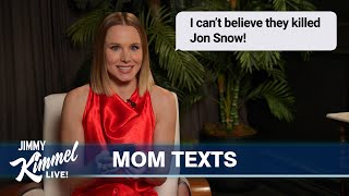 Celebrities Read Texts from Their Moms 4 [upl. by Ahsenwahs301]